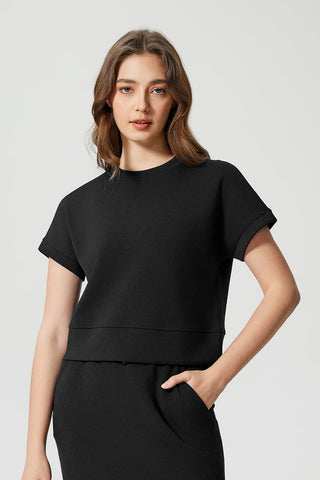 Round Neck Drop Loose Shirt