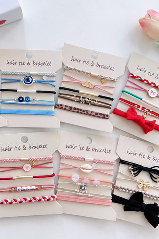Hair Tie Ponytail Scrunchie Bracelet
