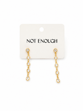 5 Bezel Long Earrings