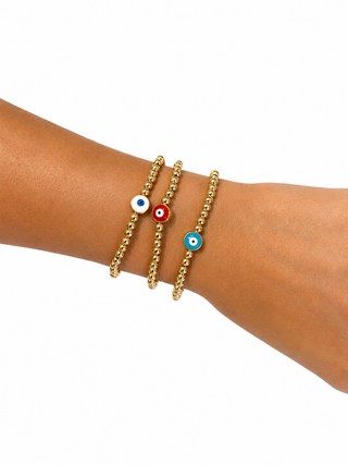 Evil Eye Bead Bracelet