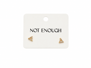 Diamond Triangle Studs