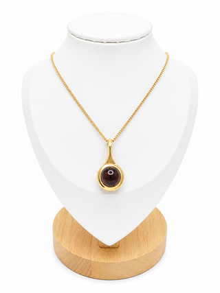 Amber Round Pendant