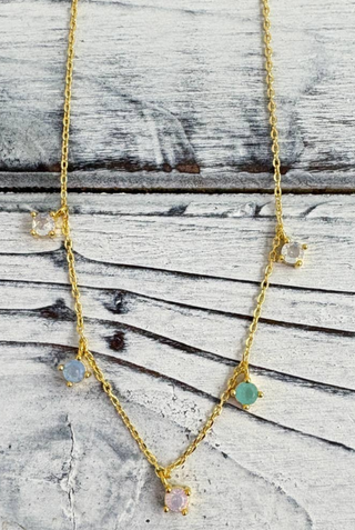 Dainty Pastel Charm Necklace