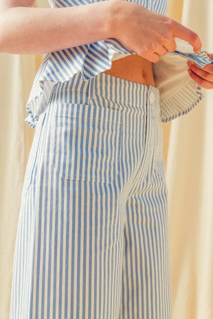 Stripe Pocket Front Pants