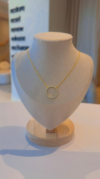 Gold Circle Necklace