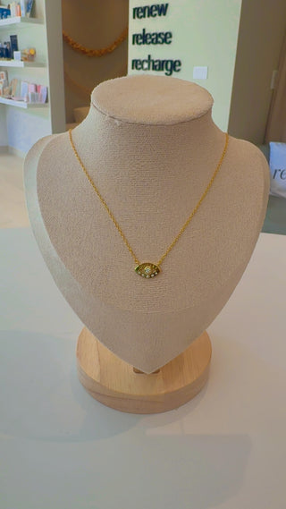 Gold Evil Eye Necklace