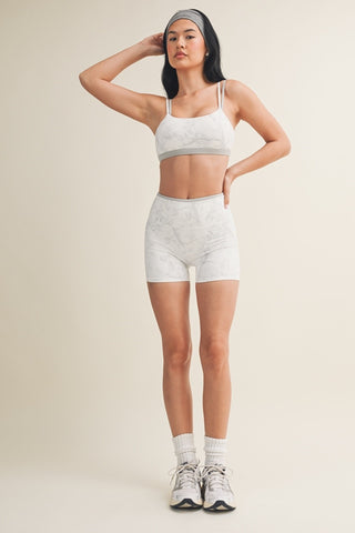 Coma print Double Layered Sport Bra