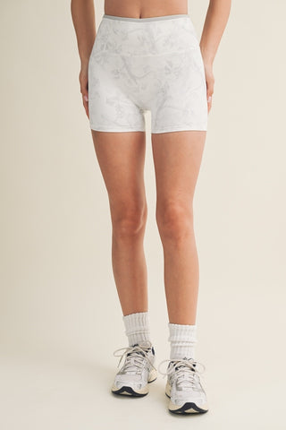 Camo Print Biker Short