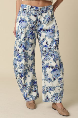 Floral Baggy Pants